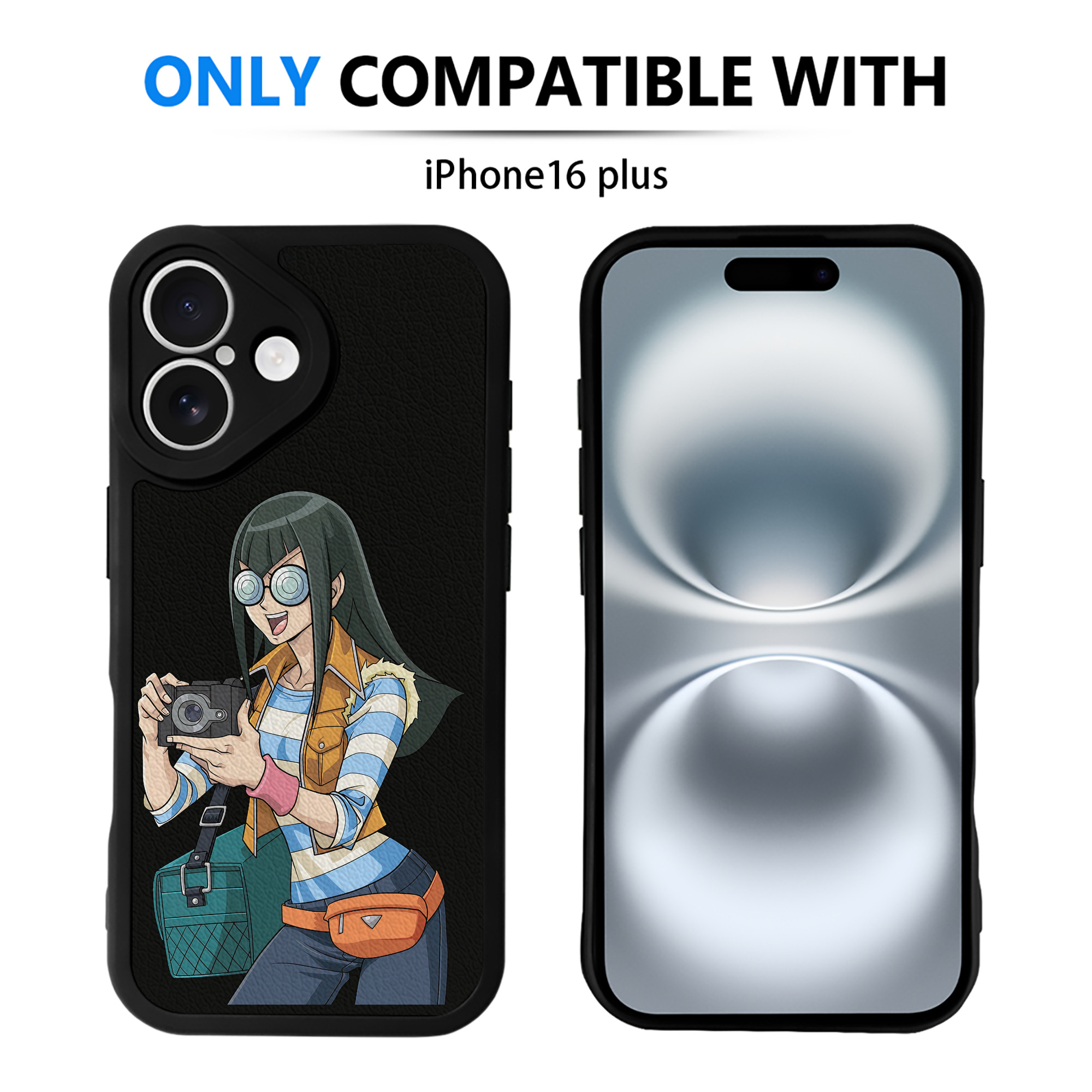 （画像用） 遊☆戯☆王 Yu-Gi-Oh! 【iPhone 16シリーズ対応】シリコンスマホケース（レザー調） 材質：シリコン
